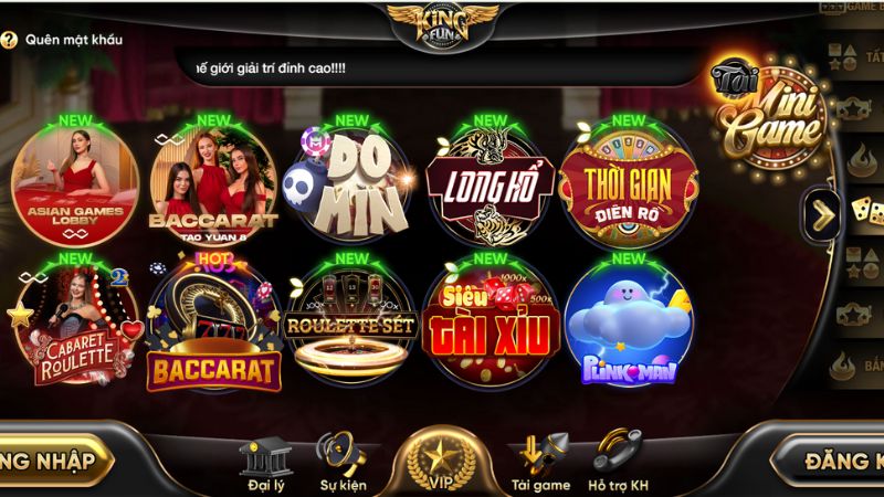 Game bài đổi thưởng 1 Đa dạng các thể loại game bài đổi thưởng tại Kingfun